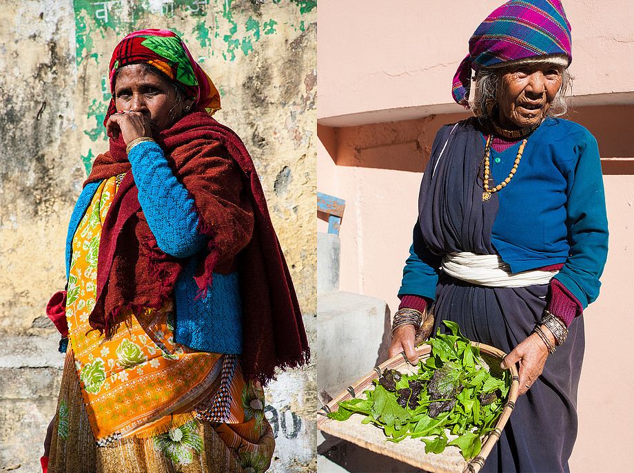Kobiety z regionu Kumaon (Uttarakhand) (Indie. Dzień jak co dzień.)